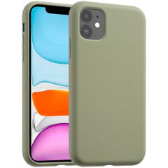 Accezz Liquid Silicone Backcover met MagSafe Apple iPhone 11 - Cooper Green