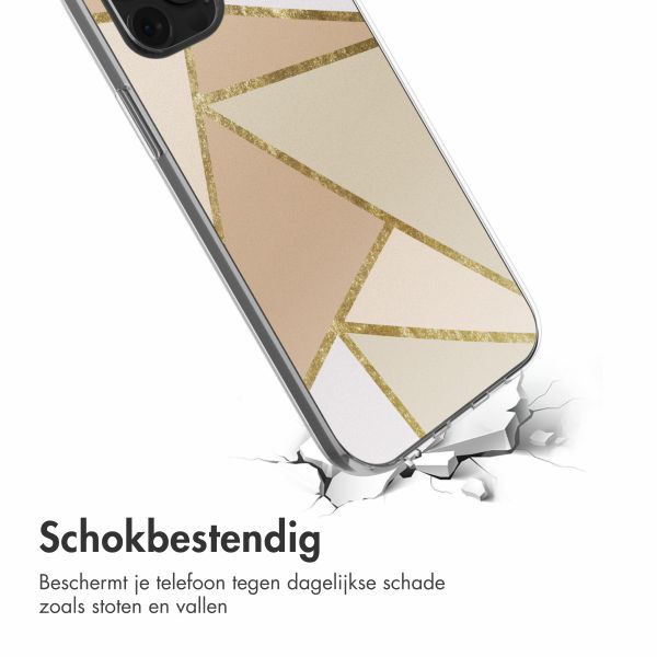 imoshion  Design hoesje iPhone 12 (Pro) - Graphic Beige