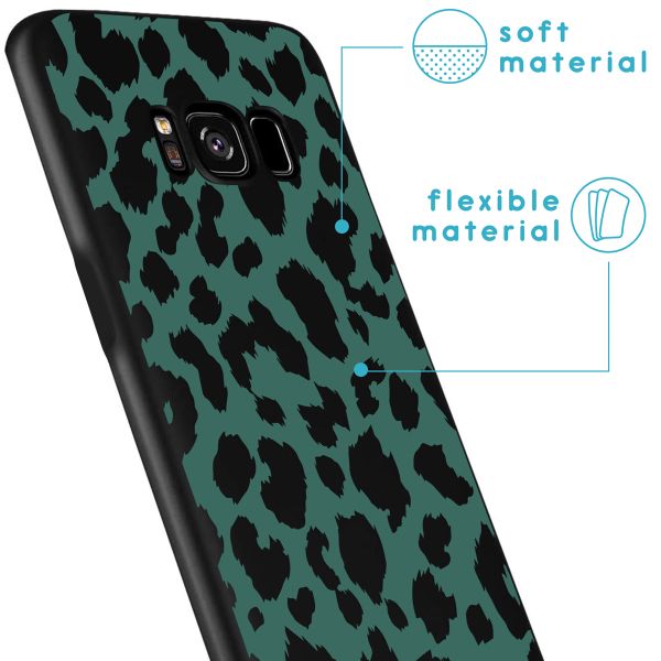 imoshion Design hoesje met koord Samsung Galaxy S8 - Luipaard - Groen