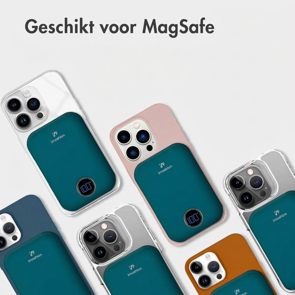 imoshion MagSafe Powerbank 10.000 mAh - Draadloze powerbank - Quick Charge en Power Delivery - Petrol Green