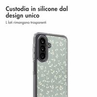 imoshion Design hoesje Samsung Galaxy A26 - Smoke Green Flowers