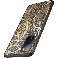 imoshion Design hoesje Samsung Galaxy S20 FE - Bladeren / Zwart