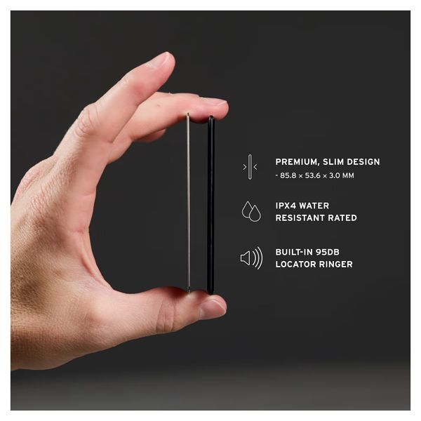 UAG Metropolis Wallet met Tracker - Geschikt voor Apple en Android - Kevlar Black