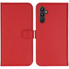 Selencia Echt Leren Bookcase Samsung Galaxy A34 (5G) - Rood