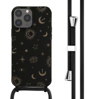 imoshion Siliconen design hoesje met koord iPhone 13 Pro Max - Sky Black