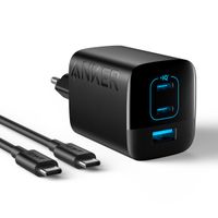 Anker Wall Charger 336 | 67 Watt snellader - USB-A + 2x USB-C - Zwart