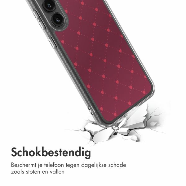 imoshion Design hoesje Samsung Galaxy S23 FE - Crush Check Coral Dust