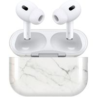 imoshion Design Hardcover Case AirPods Pro 2 - White Marble