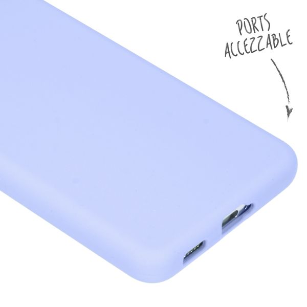 Accezz Liquid Silicone Backcover Samsung Galaxy S21 - Paars