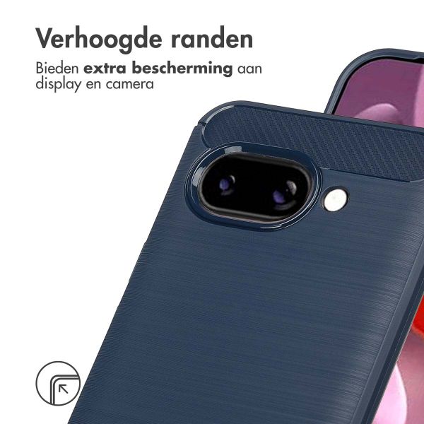 imoshion Brushed Backcover Google Pixel 9A - Donkerblauw