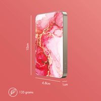 Selencia Vivid Powerbank 5,000 mAh - Wireless Powerbank - MagSafe and Qi - Desert Gold / Rosy Marble