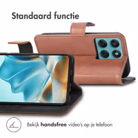 imoshion Luxe Bookcase Motorola Edge 60 Fusion - Bruin