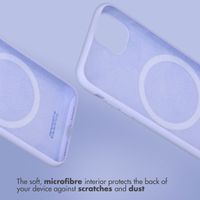 Accezz Liquid Silicone Back Cover with MagSafe Apple iPhone 16 Pro Max - Purple