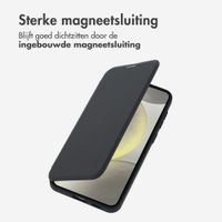 imoshion Transparante Bookcase met MagSafe Samsung Galaxy S25 / S24 - Zwart