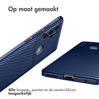 imoshion Carbon Softcase Backcover Motorola Moto G60s - Blauw