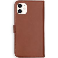 Selencia Echt Leren Bookcase Apple iPhone 11 - Lichtbruin