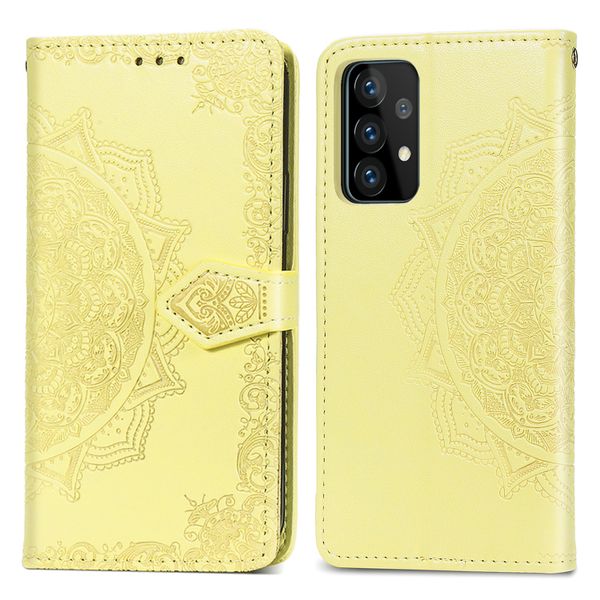 imoshion Mandala Bookcase Samsung Galaxy A72 - Geel