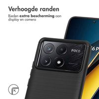 imoshion Brushed Backcover Xiaomi Poco X6 Pro - Zwart