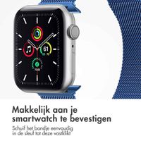 imoshion Milanees magnetisch bandje Apple Watch Series 1 - 9 / SE (38/40/41 mm) | Series 10 / 11 (42 mm) - Maat M - Blauw