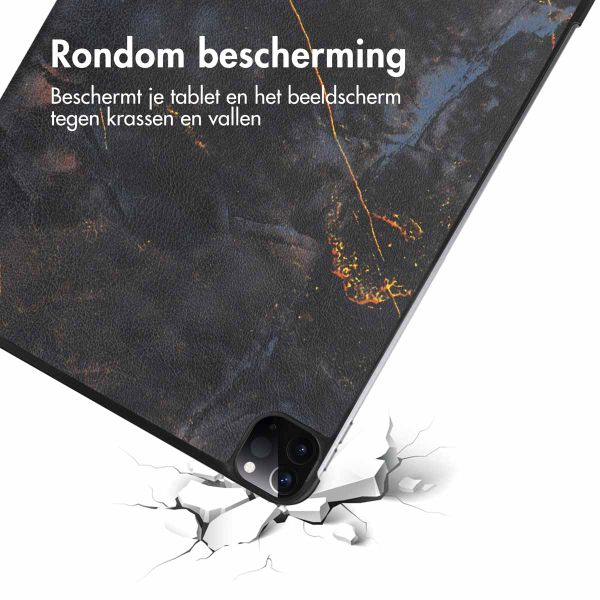 imoshion Design Trifold Bookcase Apple iPad Pro 11 (2022/2021) - Black Marble