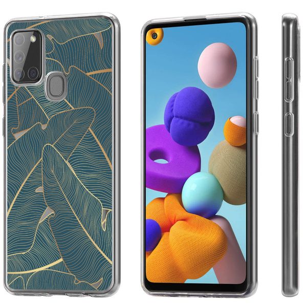 imoshion Design hoesje Samsung Galaxy A21s - Veren - Groen