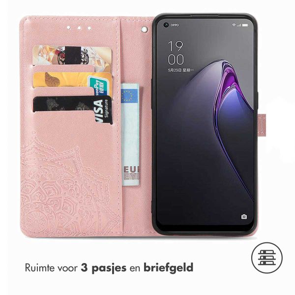 imoshion Mandala Bookcase Oppo Reno 8 5G - Rose Gold