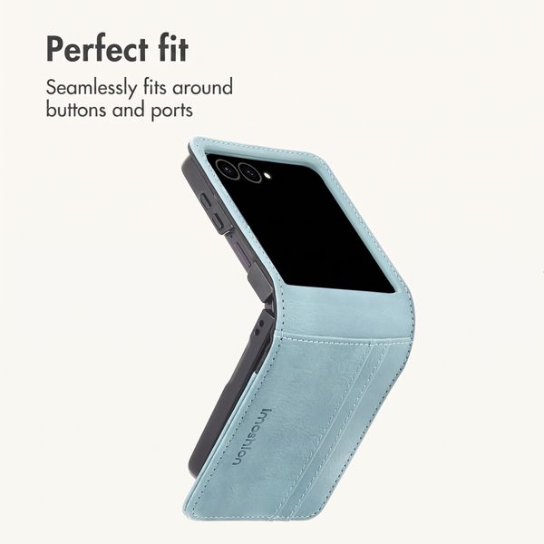 imoshion Luxury Bookcase Samsung Galaxy Z Flip 8 - Light Blue