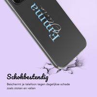 Gepersonaliseerd hoesje met naam iPhone 12 (Pro) - Transparant