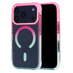 Selencia Gradient Backcover met MagSafe Apple iPhone 17 Pro Max - Roze / Blauw