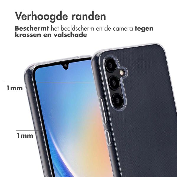 Accezz 100% Recycled Clear Backcover Samsung Galaxy A34 (5G) - Transparant