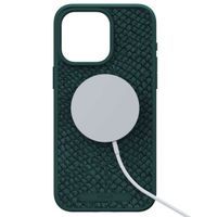 Njorð Collections Salmon Leather MagSafe Case iPhone 15 Pro Max - Green