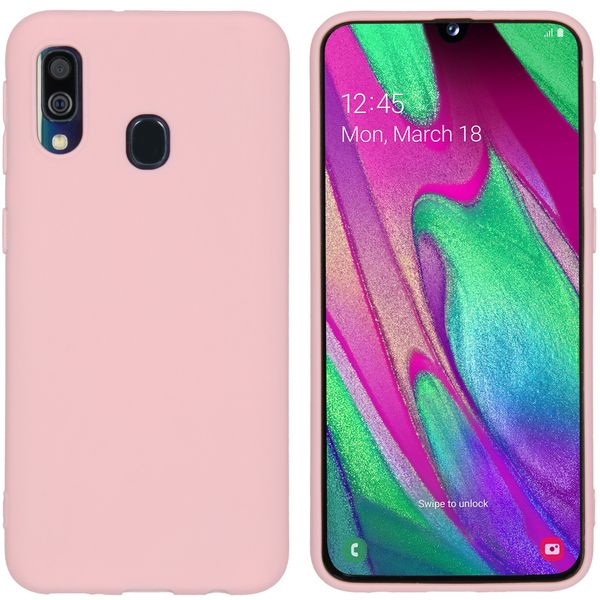 imoshion Color Backcover Samsung Galaxy A40 - Roze