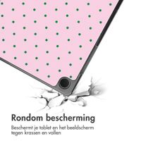 imoshion Design Trifold Bookcase Samsung Galaxy Tab A11 Plus / A9 Plus - Happy Dots
