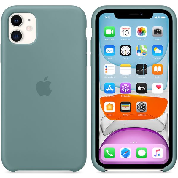 Apple Silicone Backcover Apple iPhone 11 - Cactus