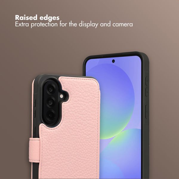 Selencia Riva Bookcase with MagSafe and phone strap Samsung Galaxy A37 (5G) - Old Pink