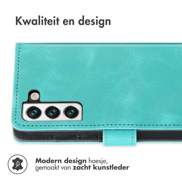 imoshion Bookcase met koord Samsung Galaxy S21 FE - Turquoise