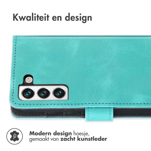 imoshion Bookcase met koord Samsung Galaxy S21 FE - Turquoise