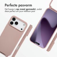 imoshion Siliconen hoesje met koord Apple iPhone 17 Pro Max - Sand Pink