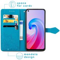 imoshion Mandala Bookcase Oppo A96 - Turquoise