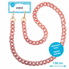 Zanae Universeel telefoon koord ketting - Tortoise Shell - Lady