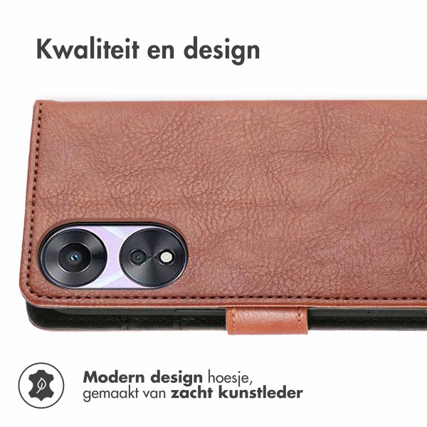 imoshion Luxe Bookcase Oppo A58 - Bruin