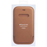 Apple Leather Sleeve MagSafe Apple iPhone 12 Mini - Saddle Brown