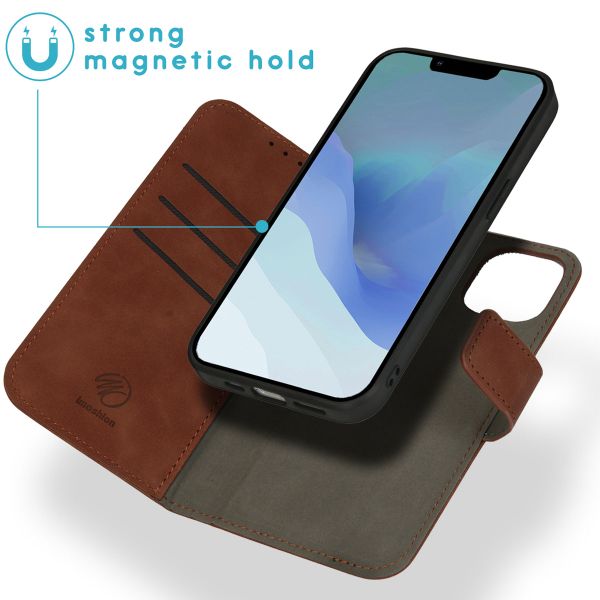 imoshion Uitneembare 2-in-1 Luxe Bookcase Apple iPhone 14 - Bruin