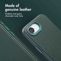 Accezz Leather Back Cover with MagSafe Apple iPhone 17e / 16e - Cedar Green