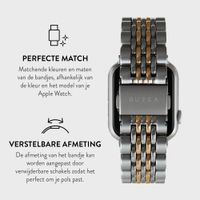 Burga Stalen bandje Apple Watch | 38/40/41/42 mm - Platinum Gold