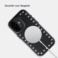 Selencia Studs Backcover met MagSafe Apple iPhone 17 - Velvet Black