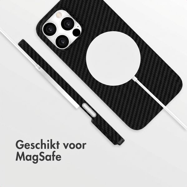 Accezz MagSafe Kevlar® Backcover Apple iPhone 15 Pro Max - Zwart
