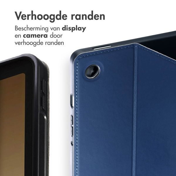 Accezz Classic Tablet Case Samsung Galaxy Tab A9 8.7 inch - Donkerblauw