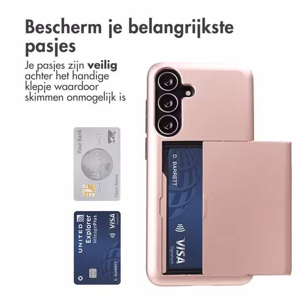 imoshion Backcover met pasjeshouder Samsung Galaxy S25 FE - Rosé Goud