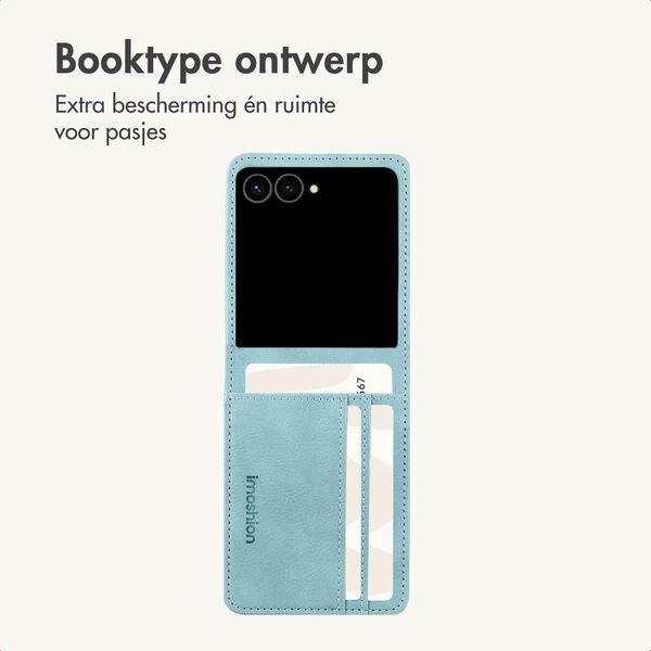 imoshion Luxe Bookcase Samsung Galaxy Z Flip 8 - Lichtblauw